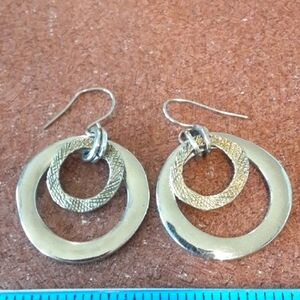 Silver Tone Hoop Earrings